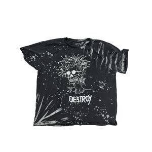 Vtg Ed Hardy Tshirt Destroy Men’s Medium Distressed Y2K Rare